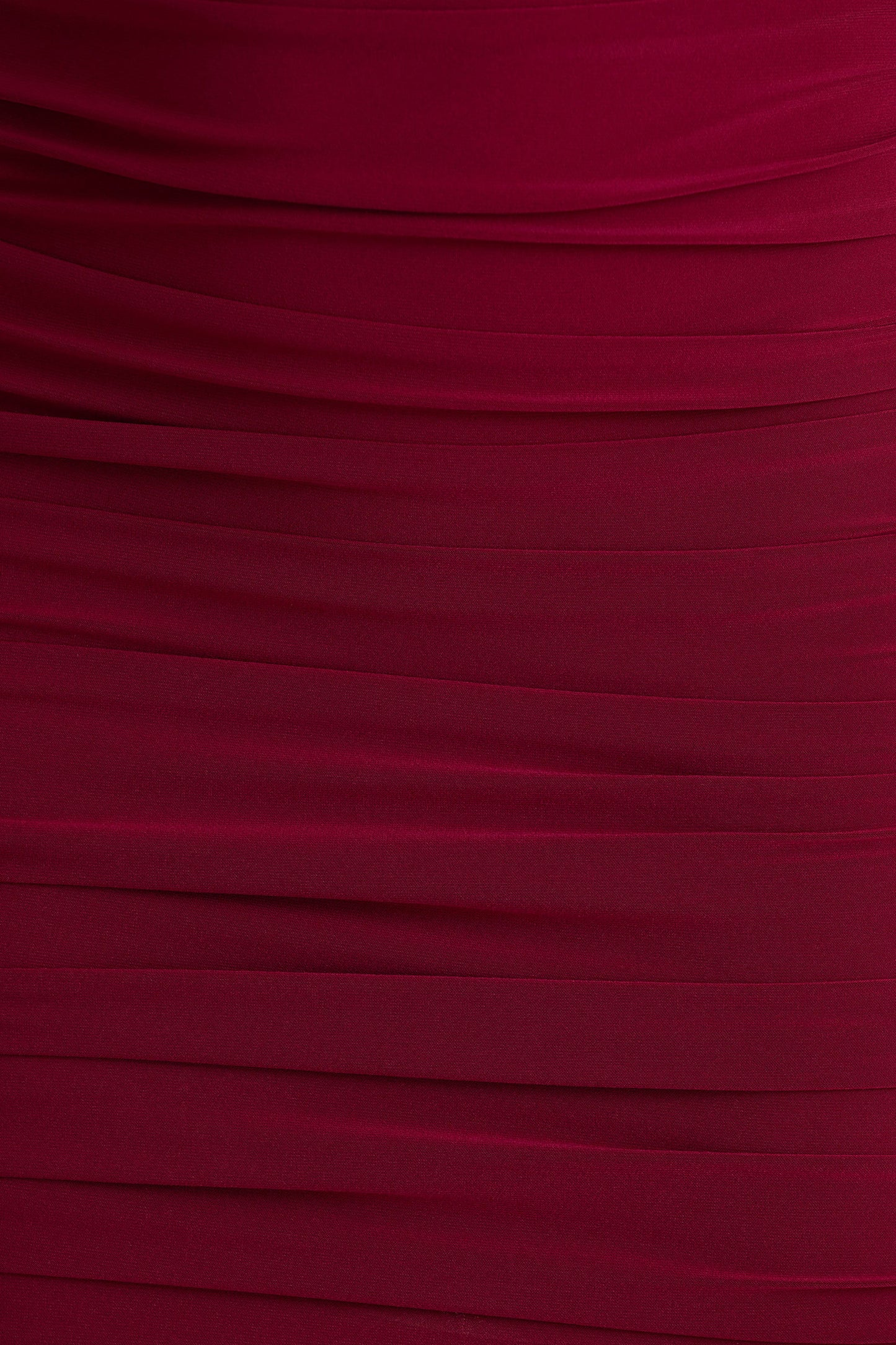 Missy | Burgundy Mini Dress With Cape-Sleeve And Ruched Detailing