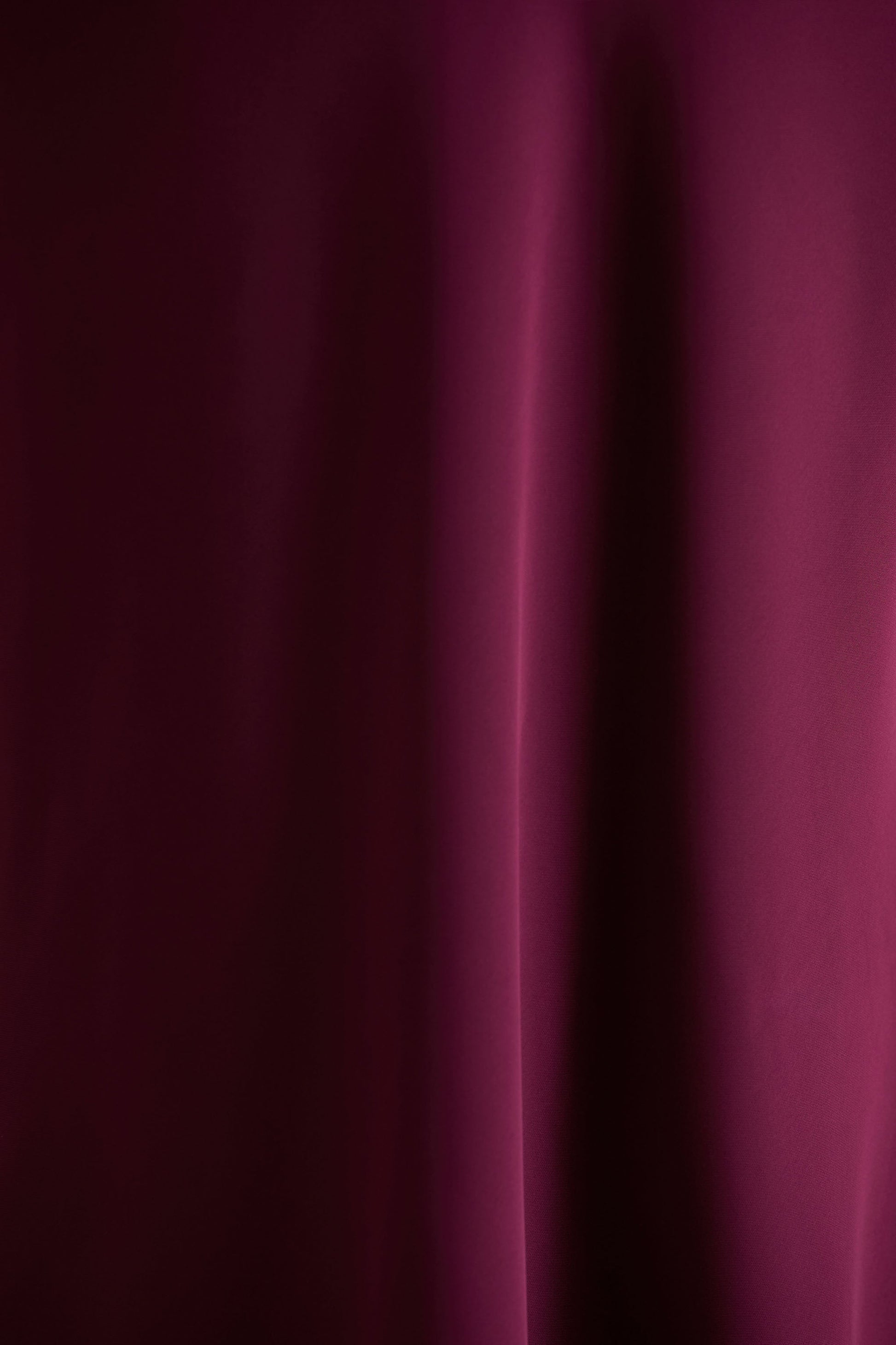 Celina | Burgundy Satin High-Neck Maxi Dress