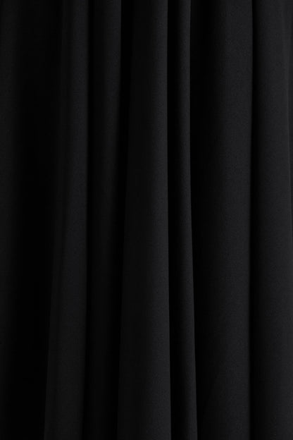 Alison | Black Square-Neck A- Midi Dress