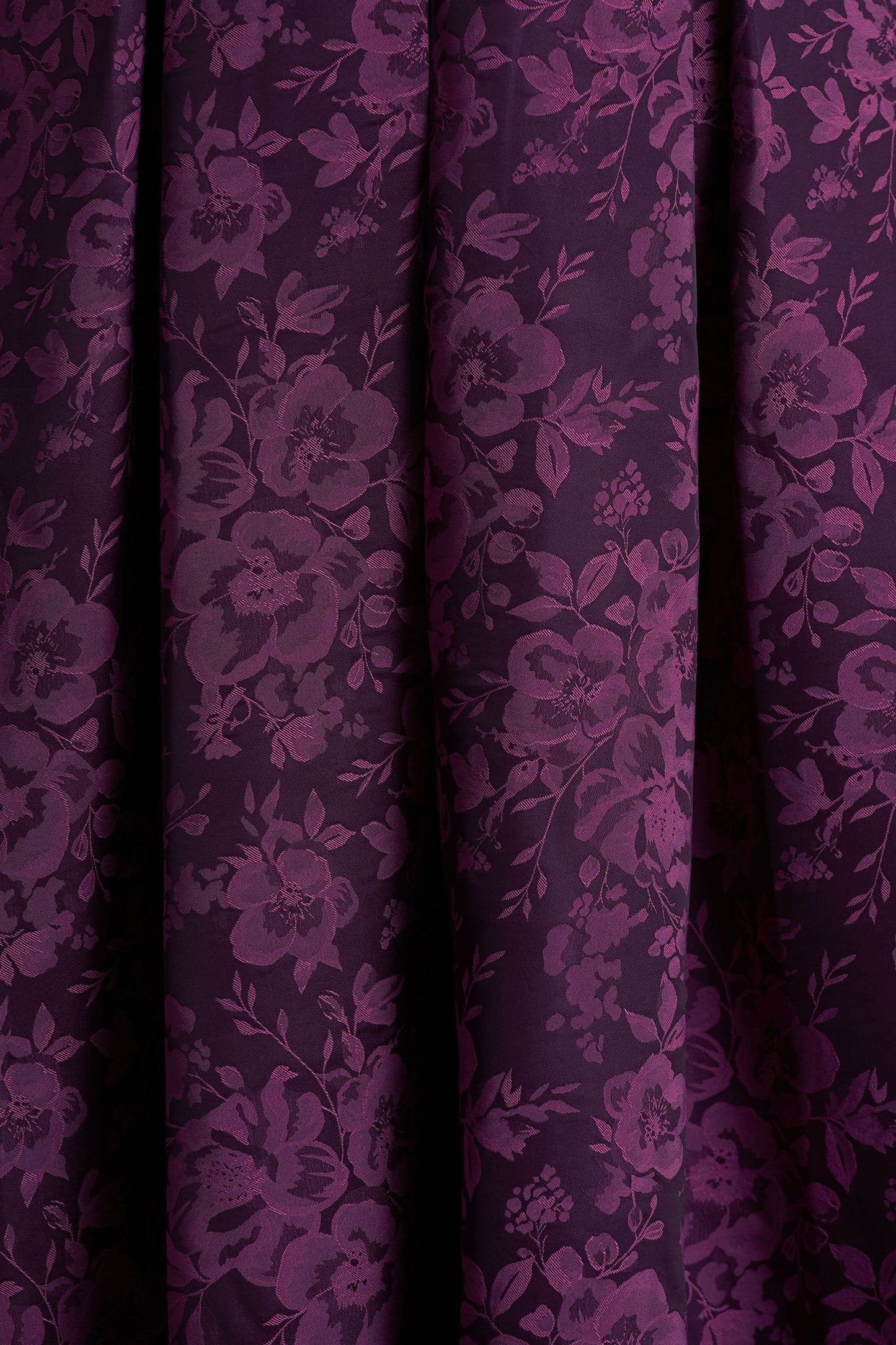 Isabeau | Purple Satin Plunge-Neck Midi Dress