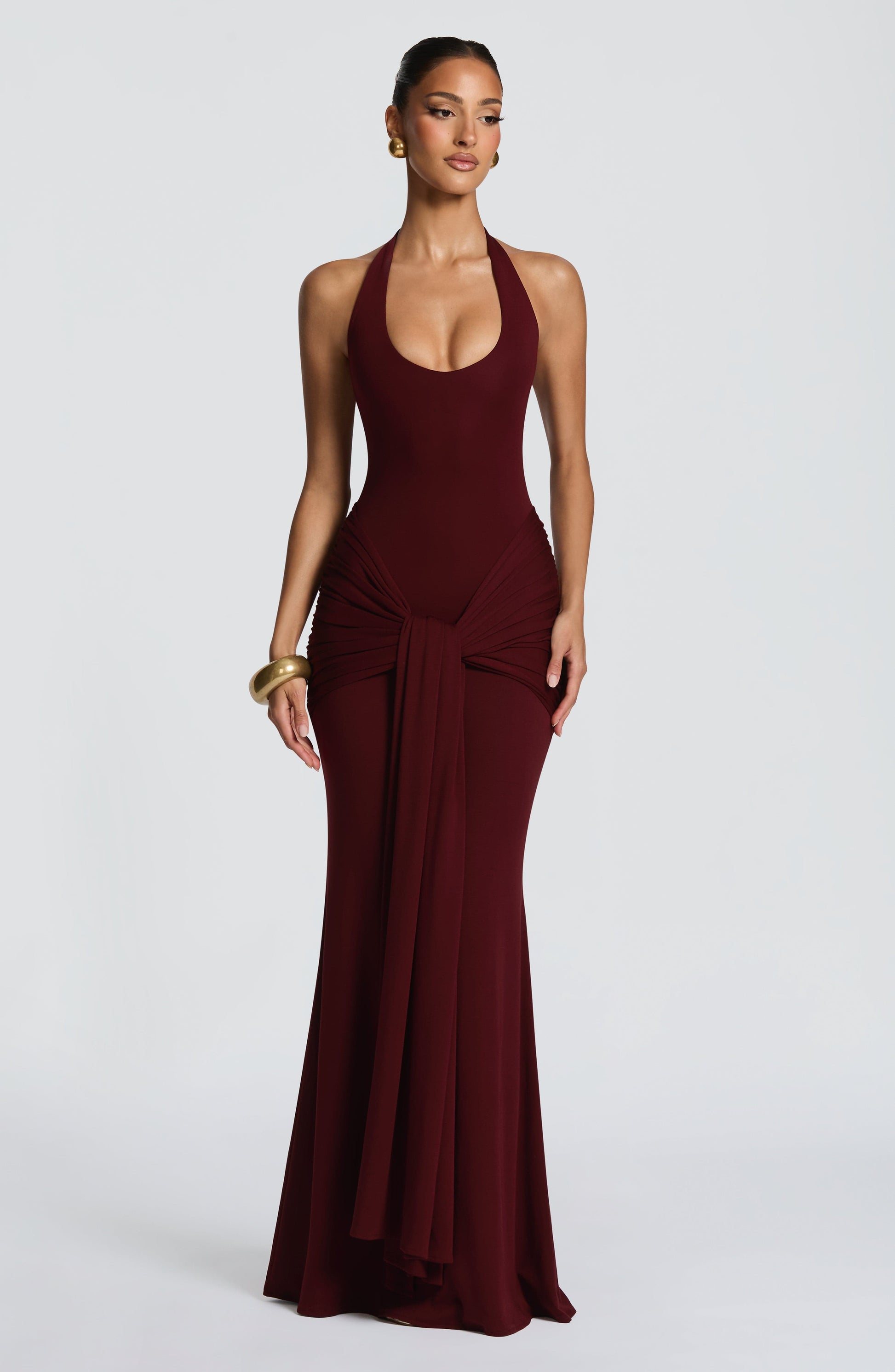Veneda Maxi Dress Cherry Lacquer
