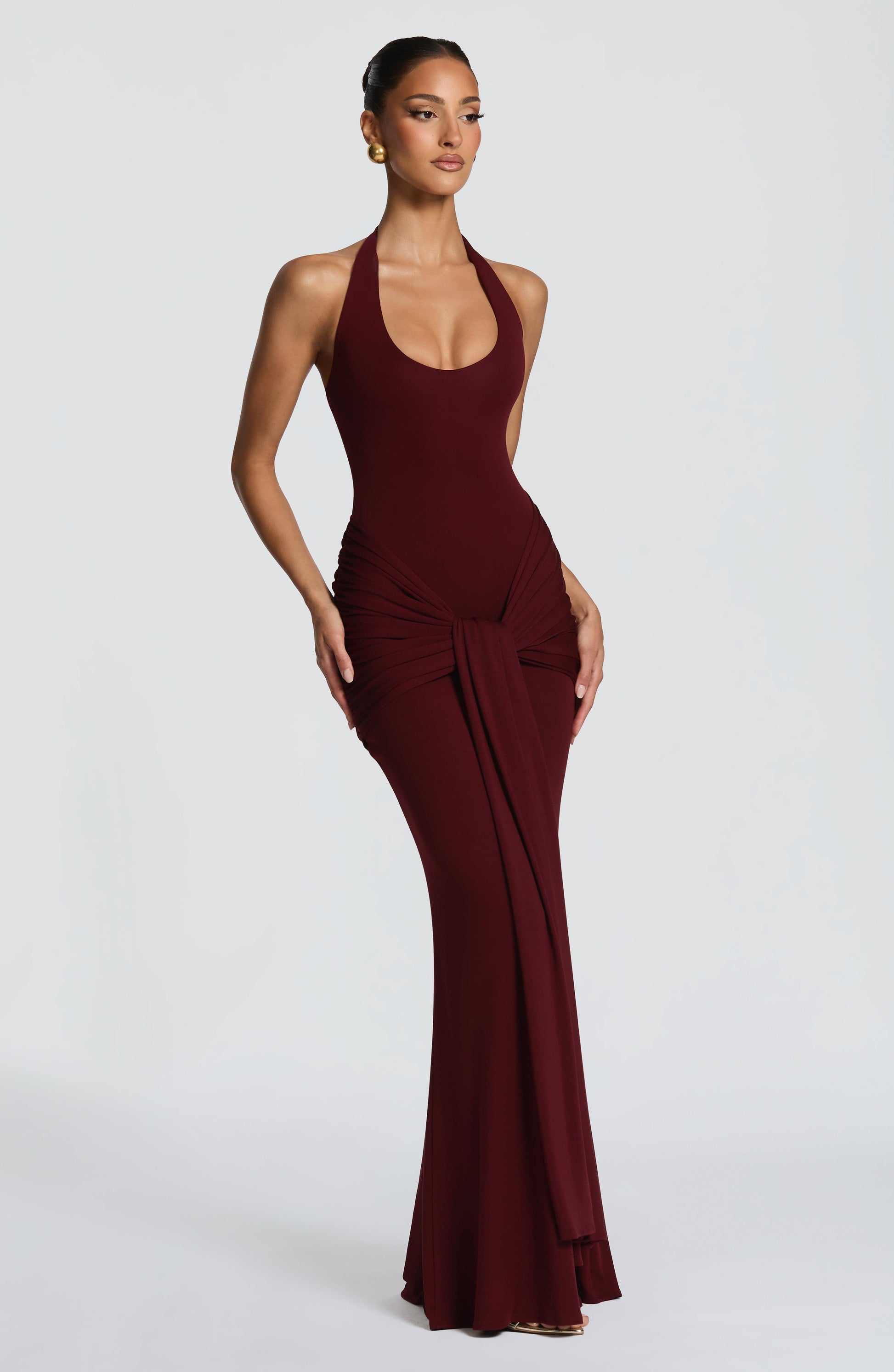 Veneda Maxi Dress Cherry Lacquer