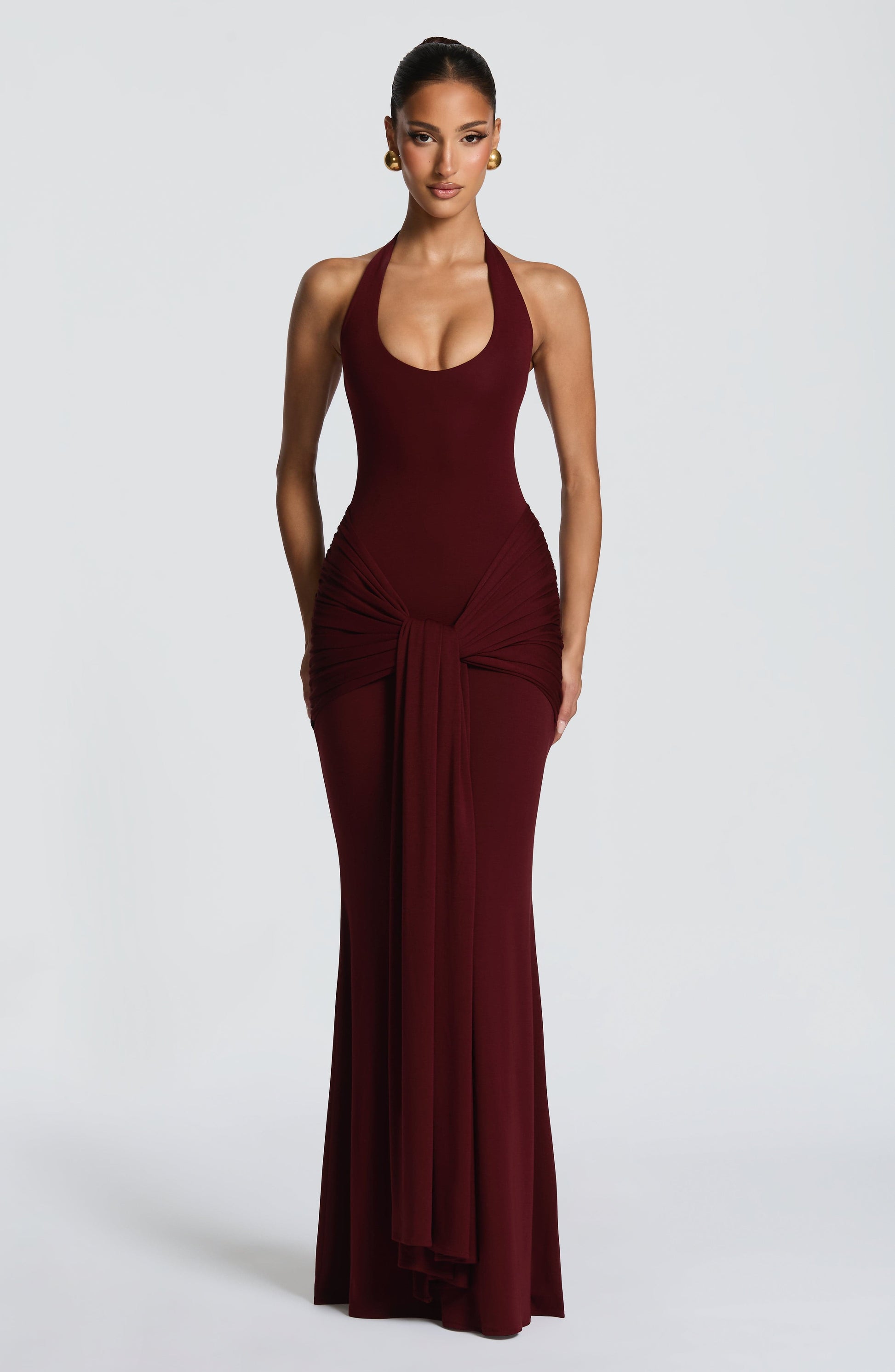 Veneda Maxi Dress Cherry Lacquer