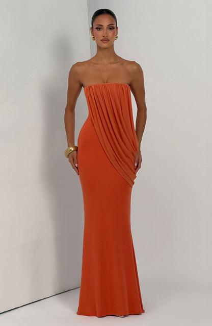 Vienna Maxi Dress Burnt Orange