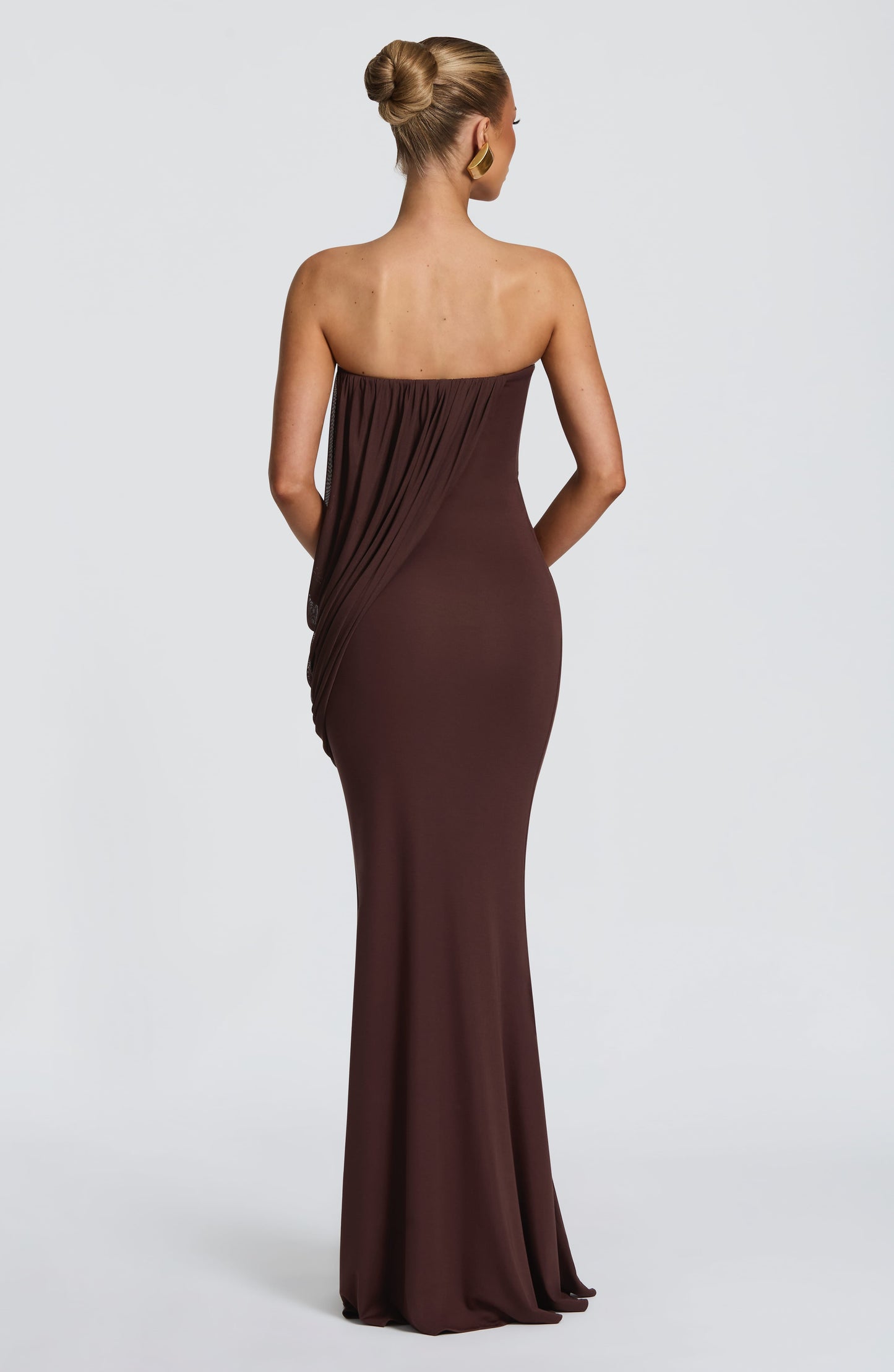 Vienna Maxi Dress Plum Brown