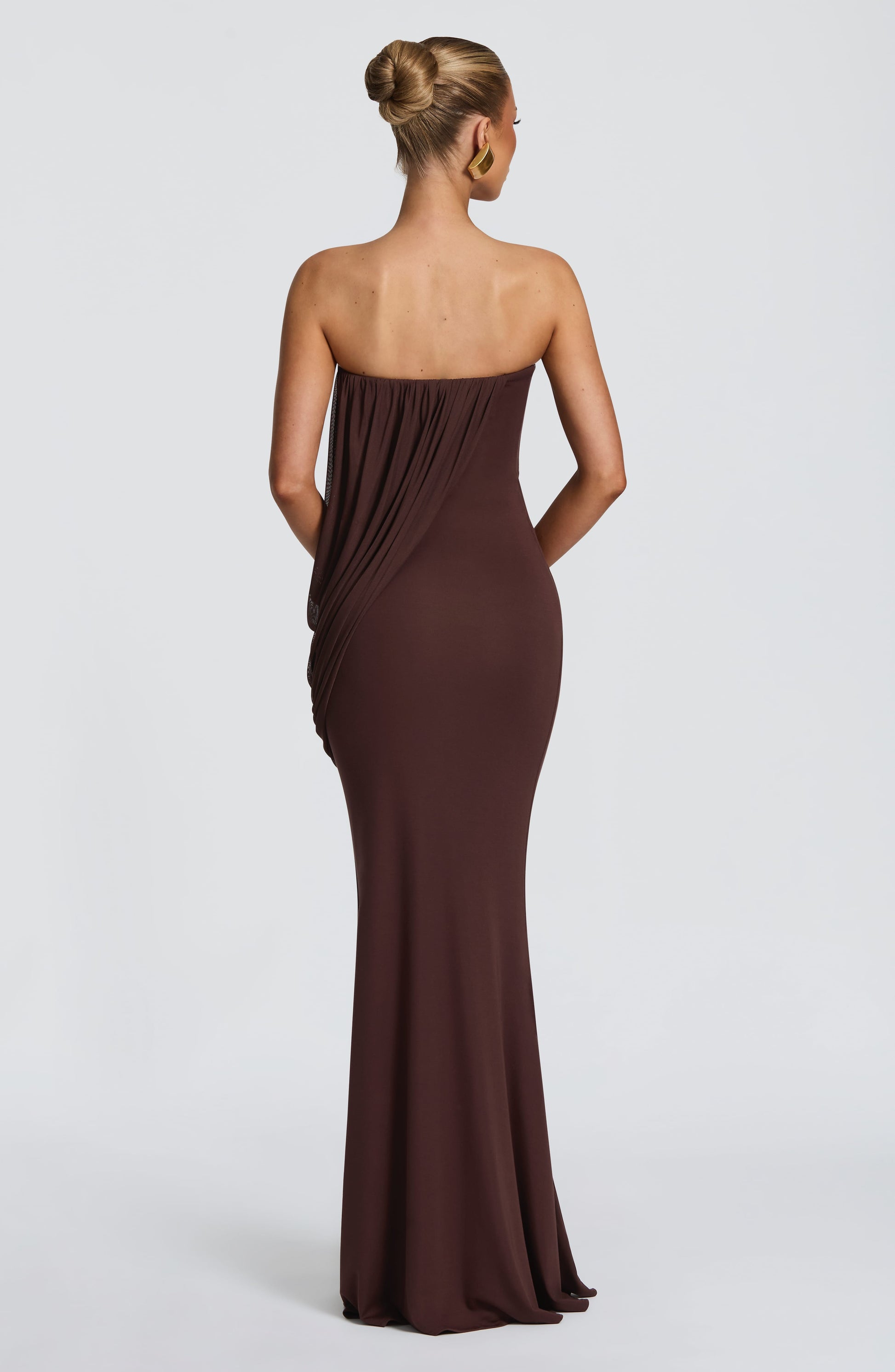 Vienna Maxi Dress Plum Brown
