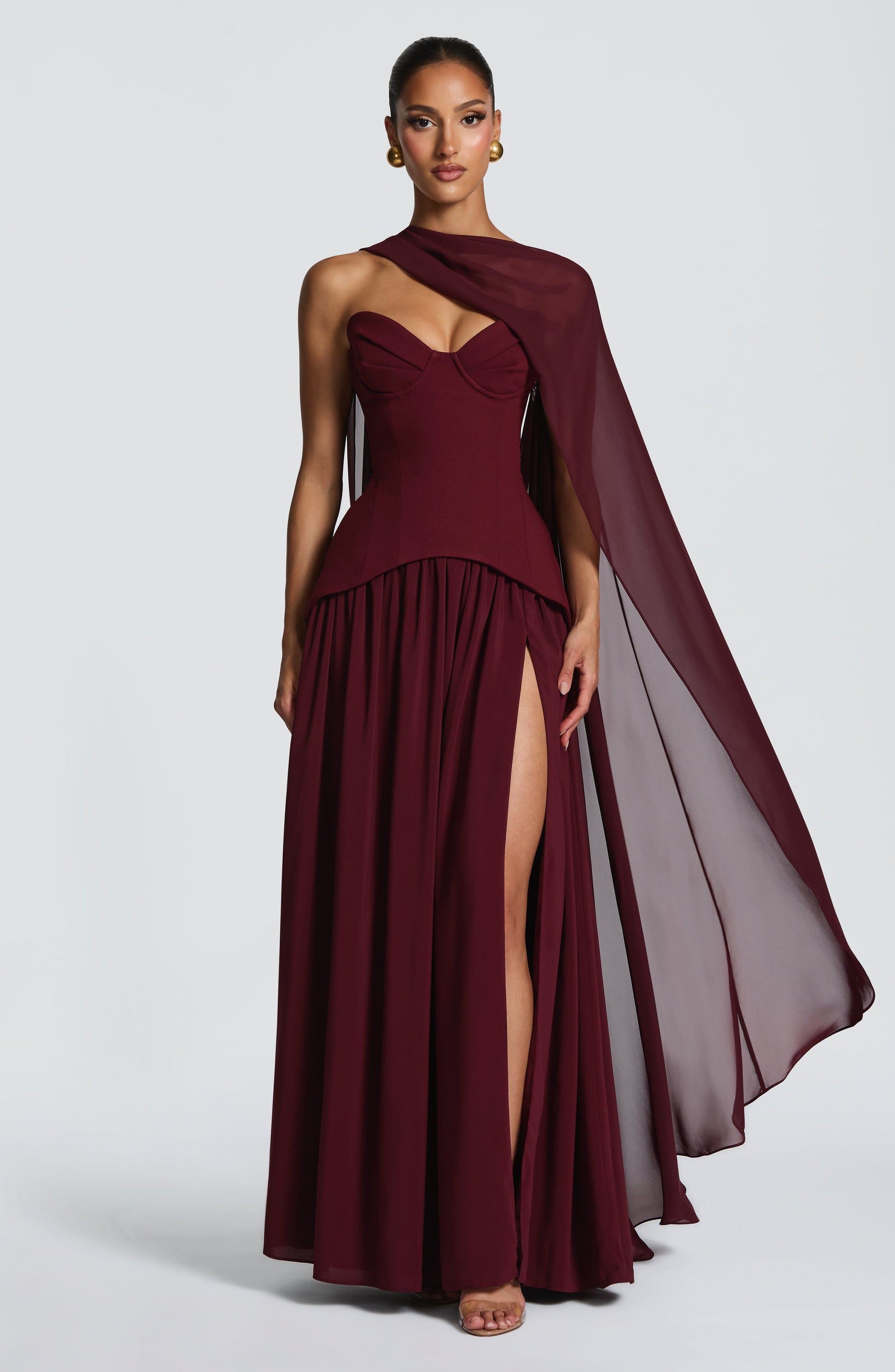 Vietta Maxi Dress Cherry Lacquer