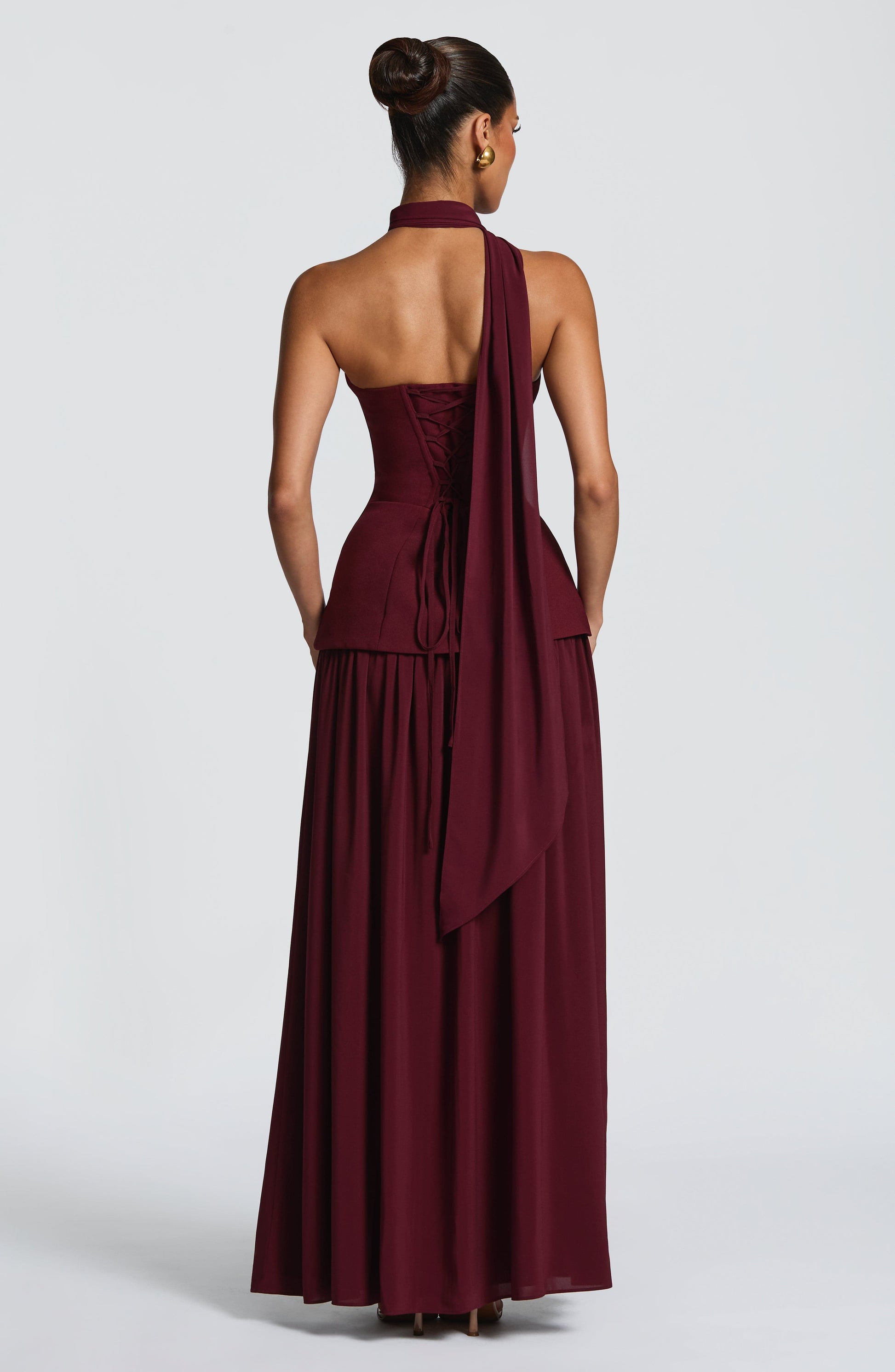 Vietta Maxi Dress Cherry Lacquer