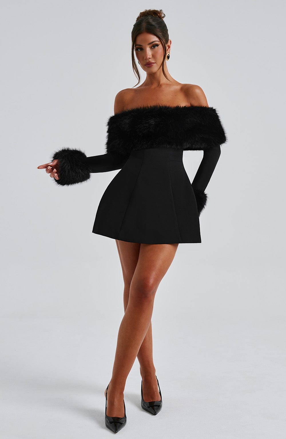 Villanelle Mini Dress Black