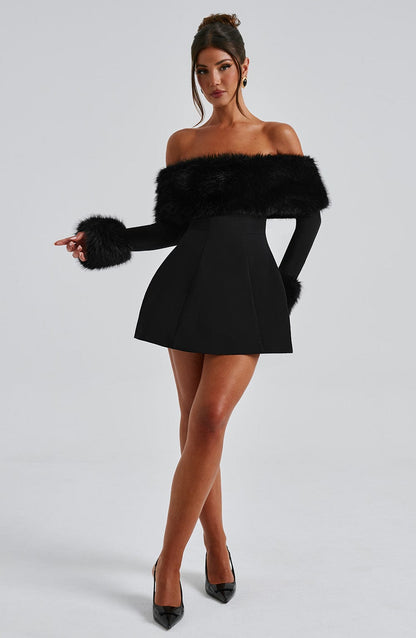 Villanelle Mini Dress Black