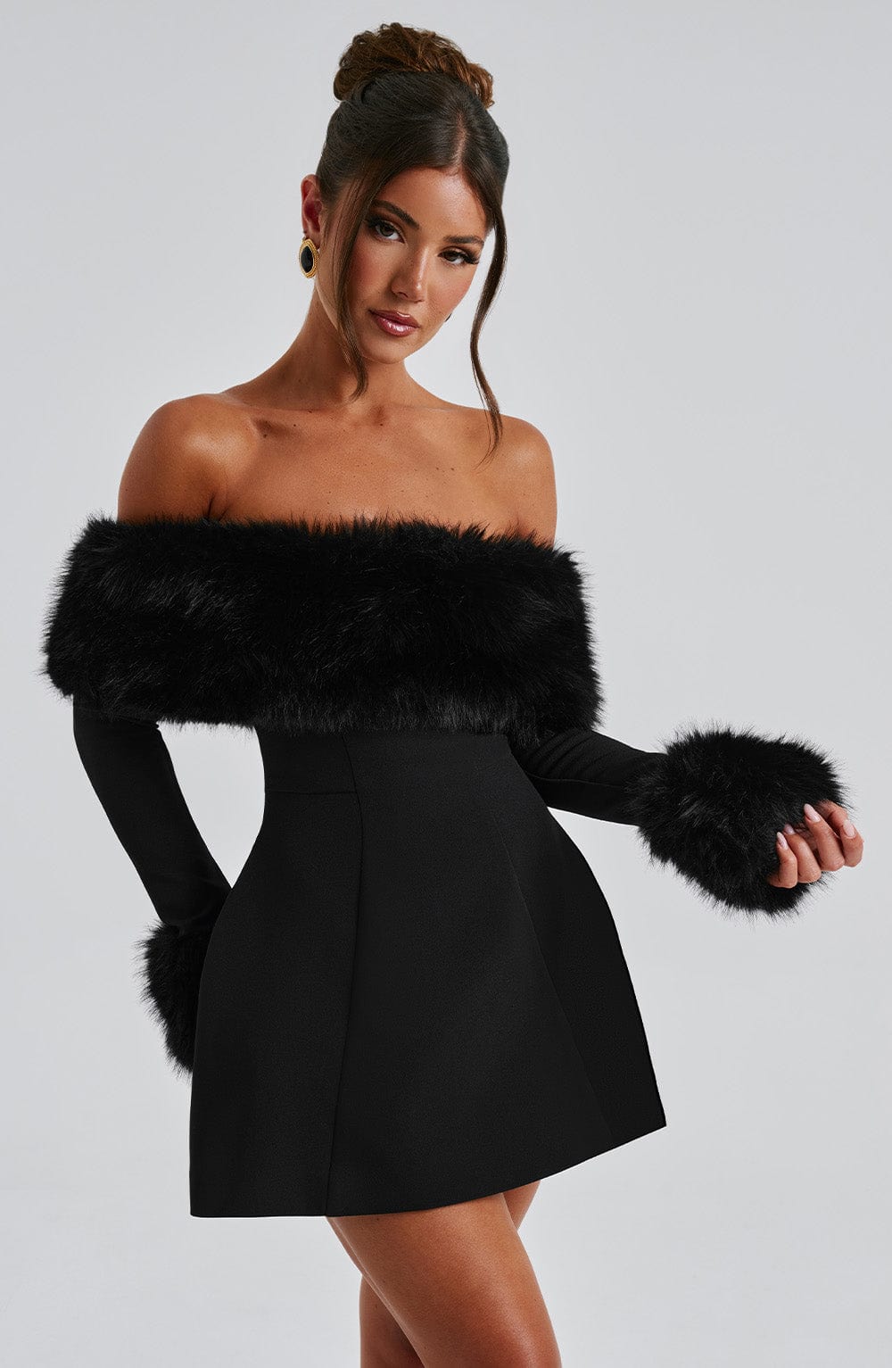 Villanelle Mini Dress Black