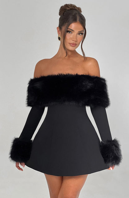 Villanelle Mini Dress Black