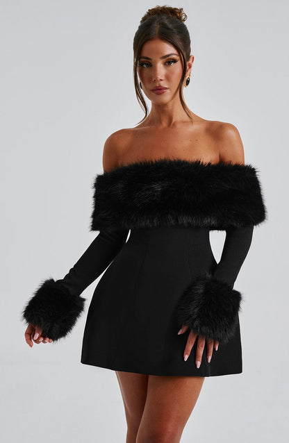 Villanelle Mini Dress Black