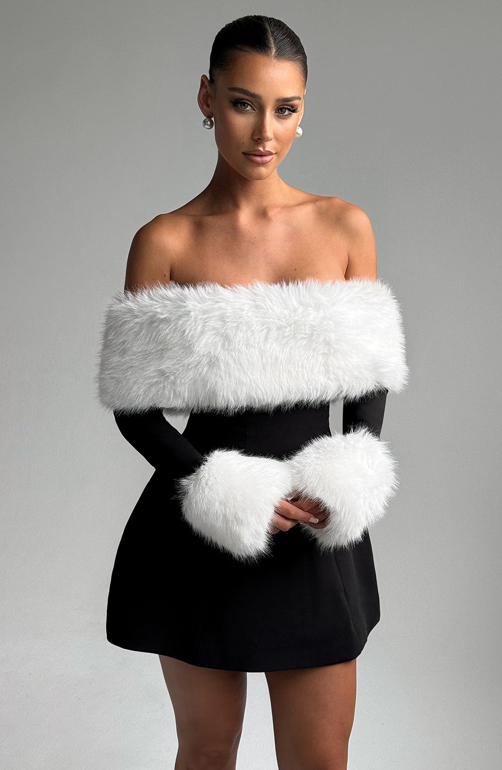 Villanelle Mini Dress Black/White