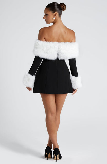 Villanelle Mini Dress Black/White