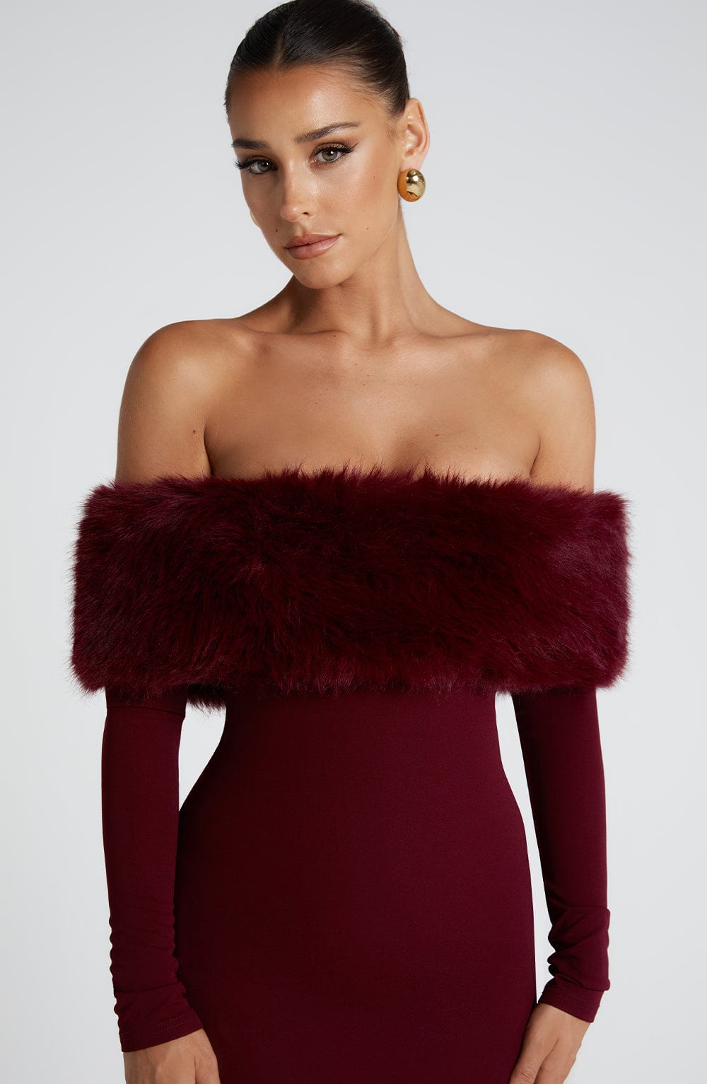 Vittoria Midi Dress Wine