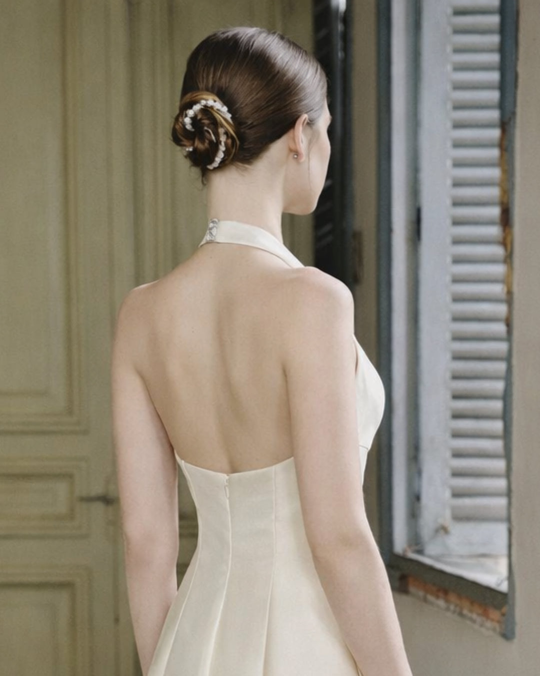 Vivienne Midi Dress Ivory