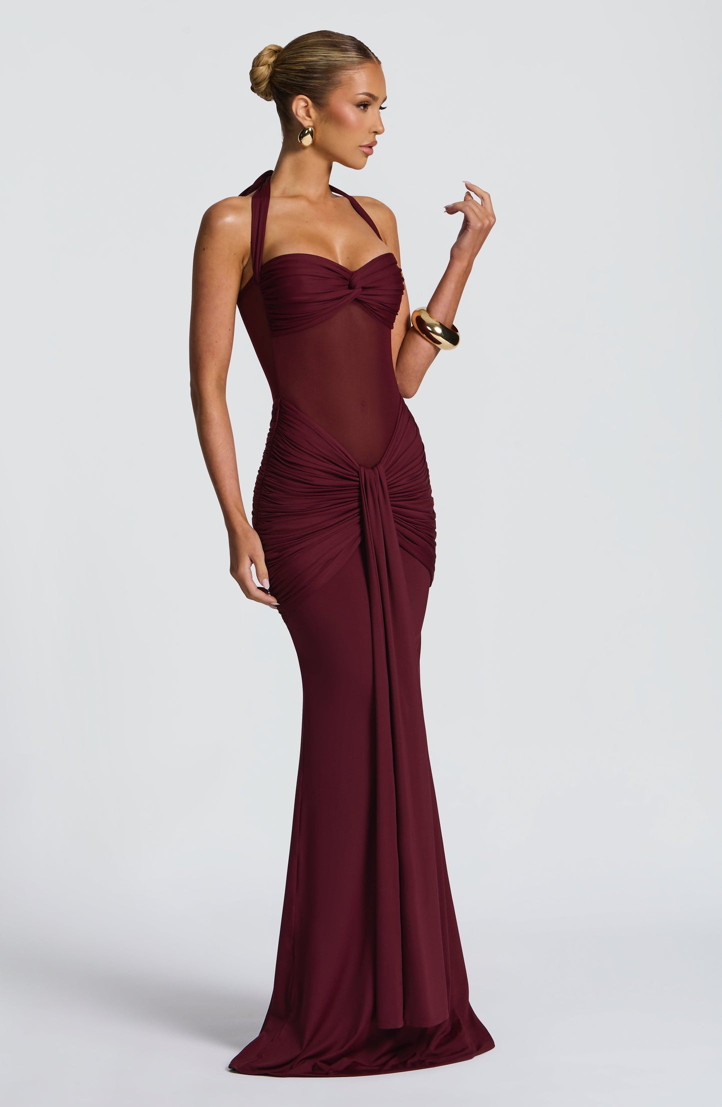 Vixen Maxi Dress Cherry Lacquer