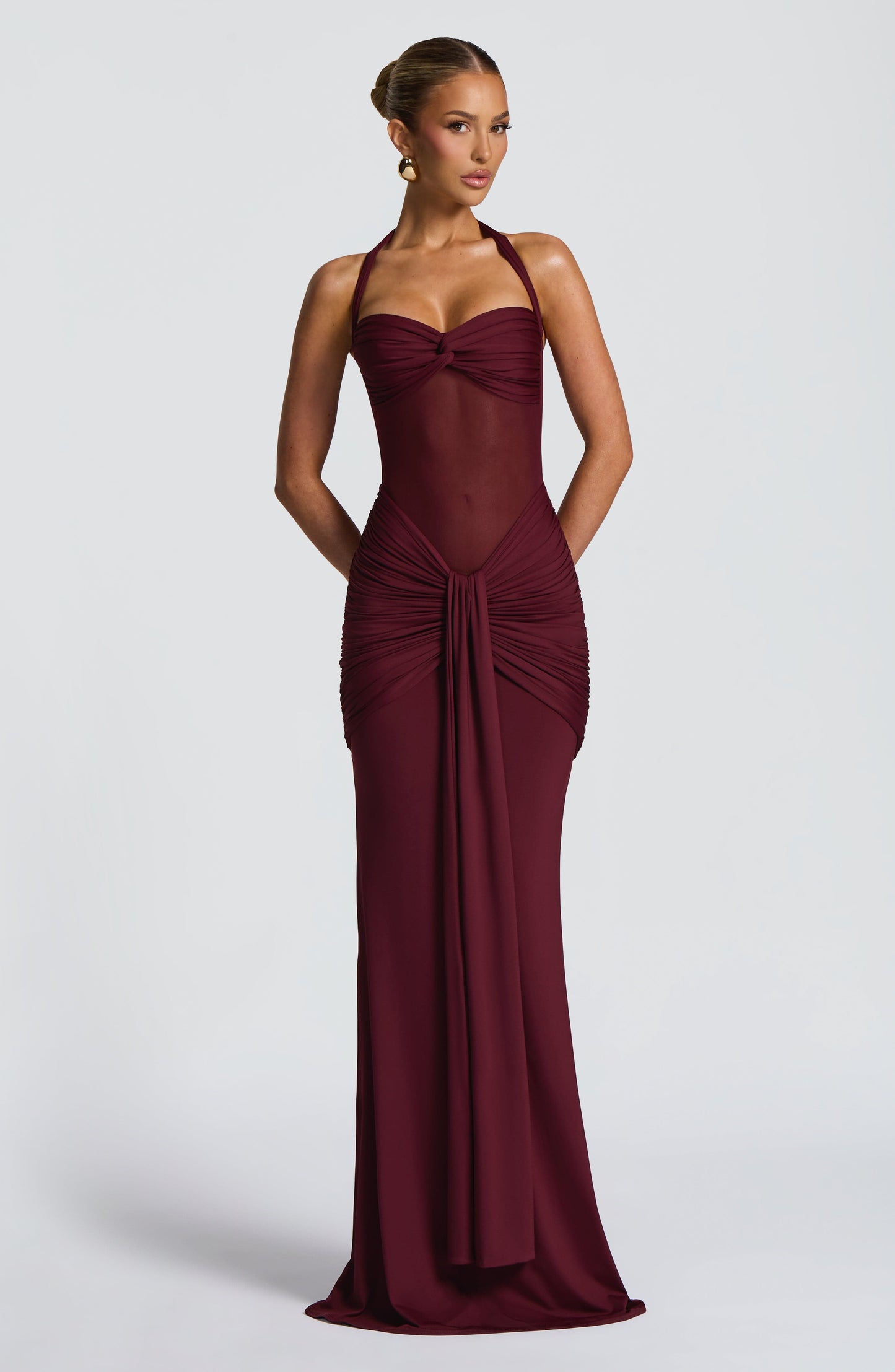Vixen Maxi Dress Cherry Lacquer