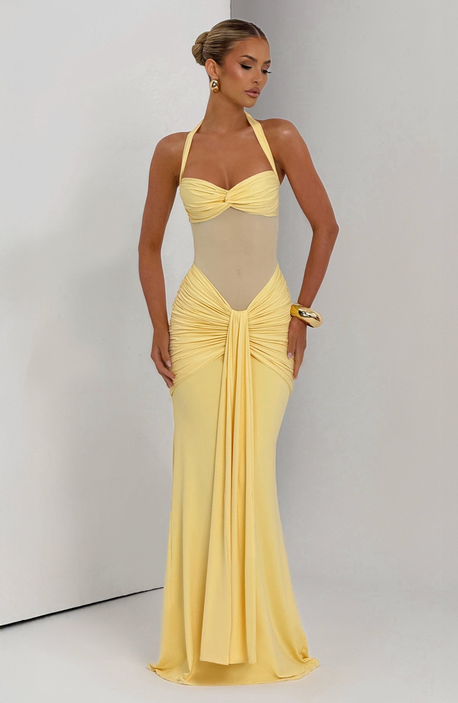 Vixen Maxi Dress Lemon