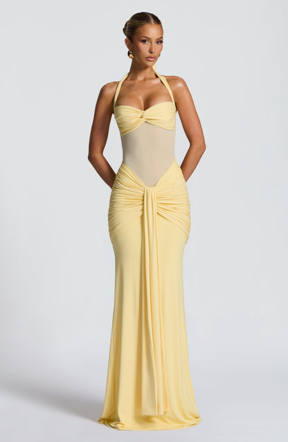 Vixen Maxi Dress Lemon