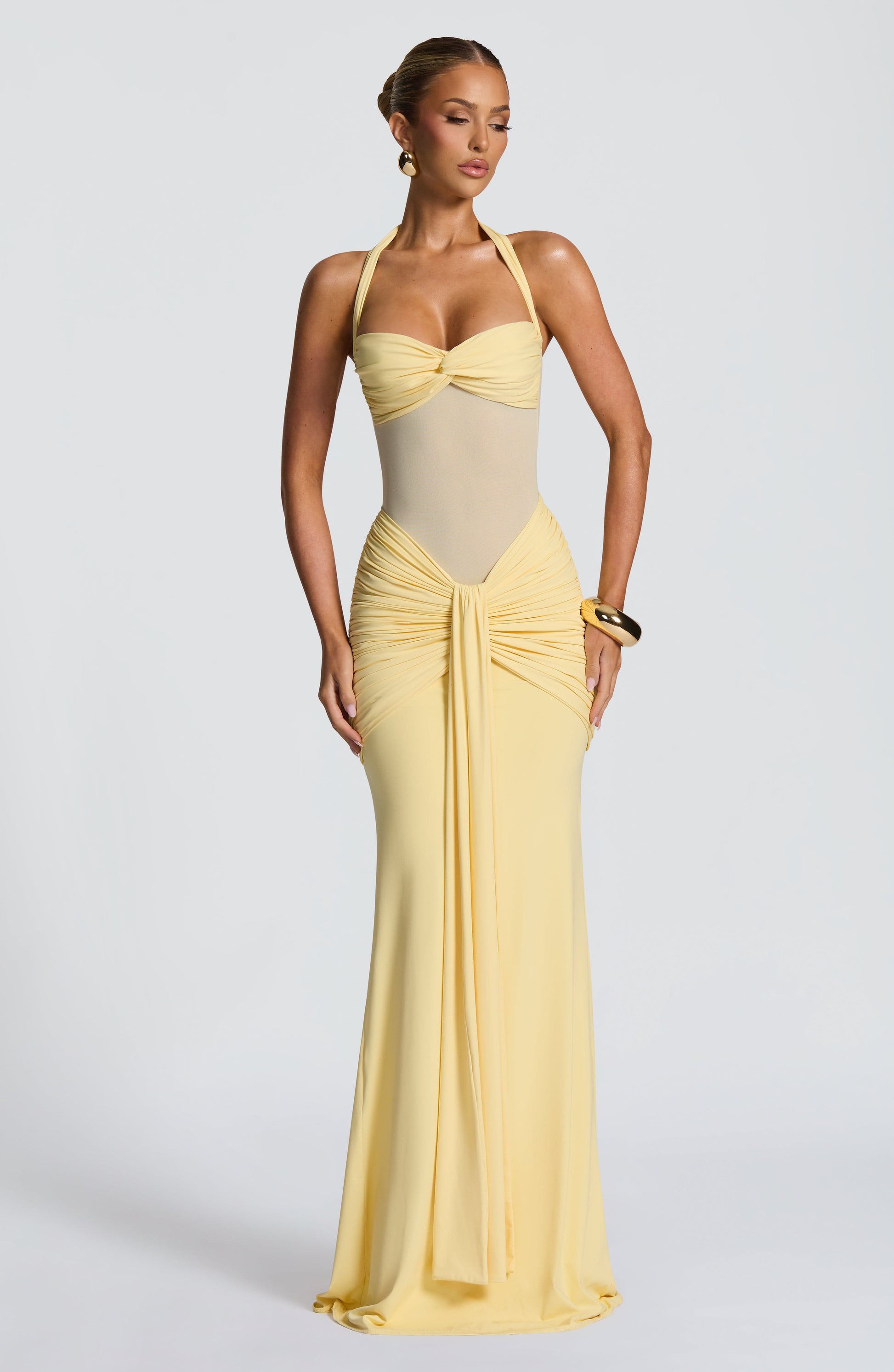 Vixen Maxi Dress Lemon