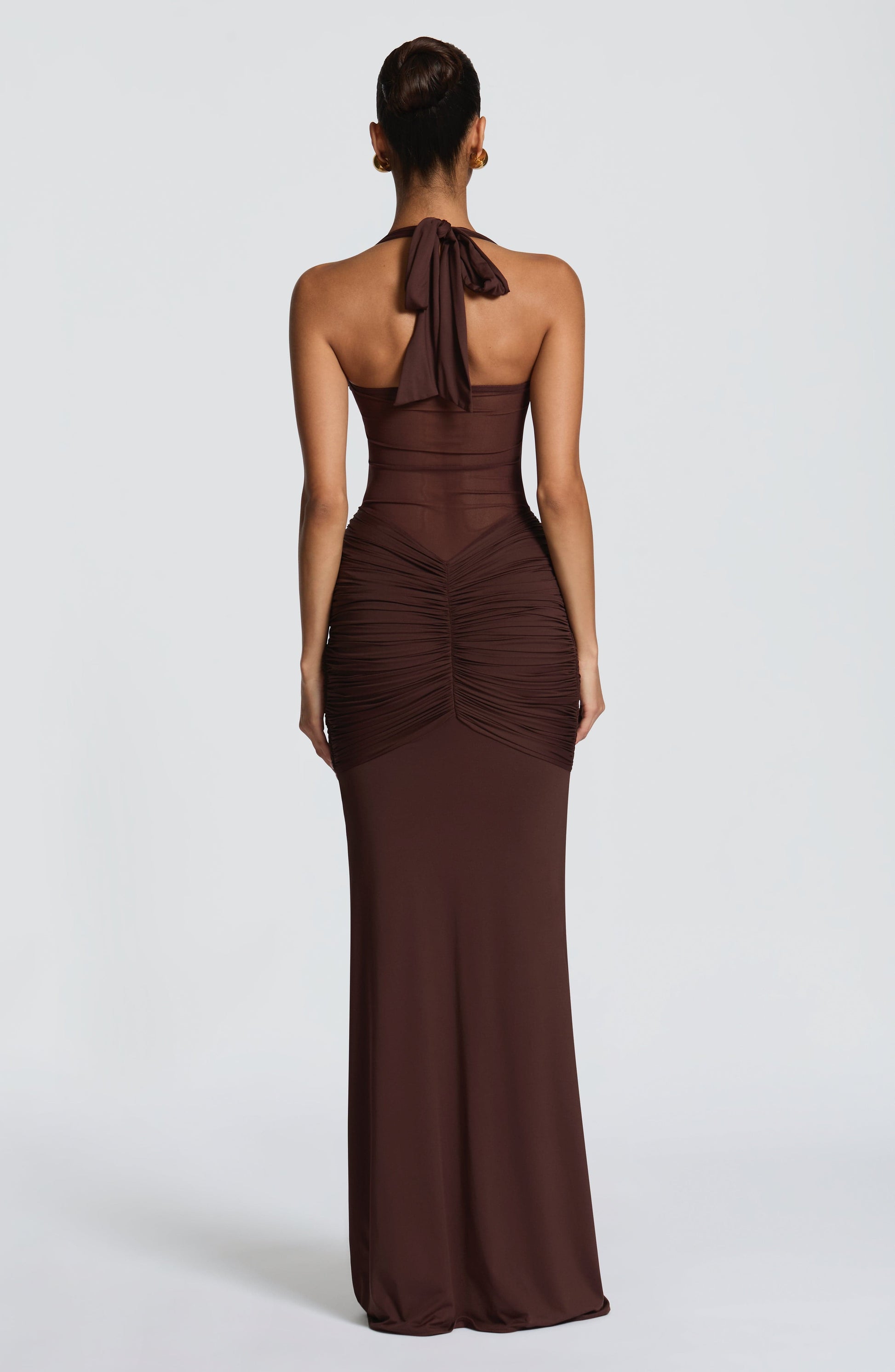 Vixen Maxi Dress Plum Brown