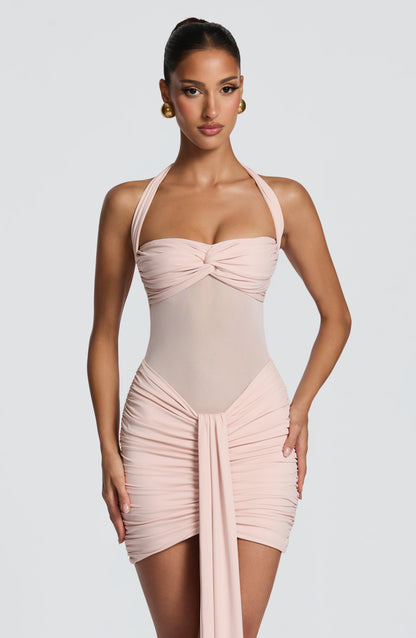 Vixen Mini Dress Soft Blush