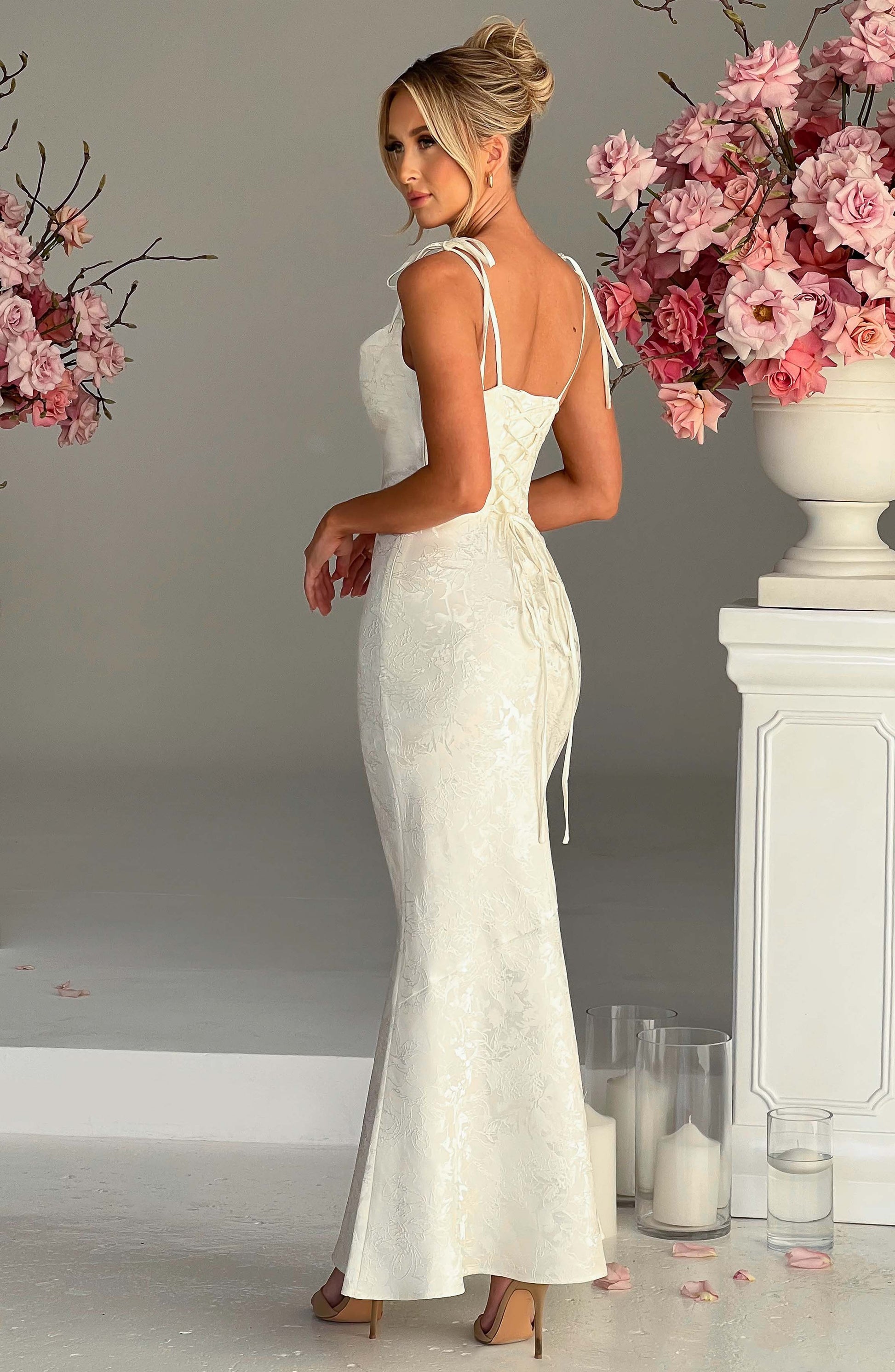 Whitney Maxi Dress Ivory
