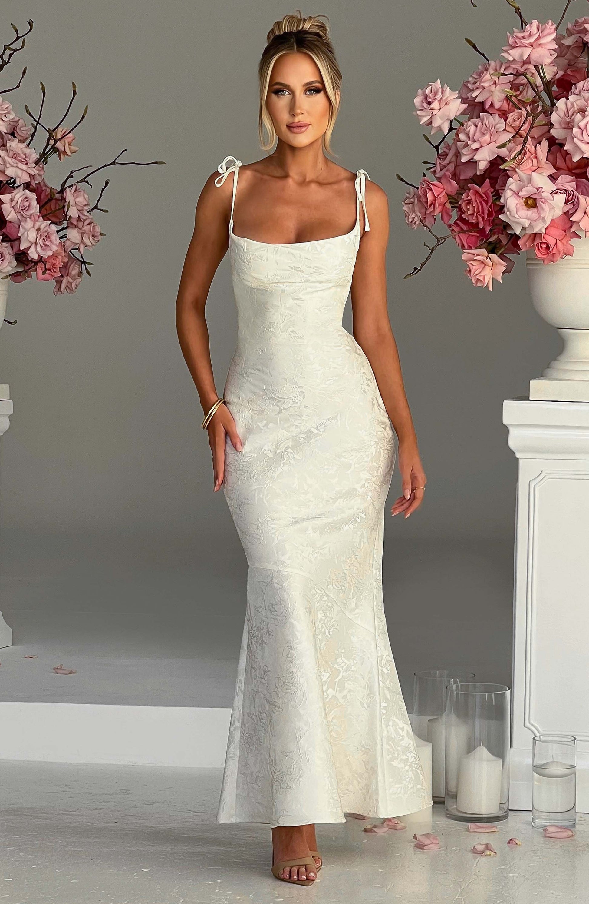 Whitney Maxi Dress Ivory