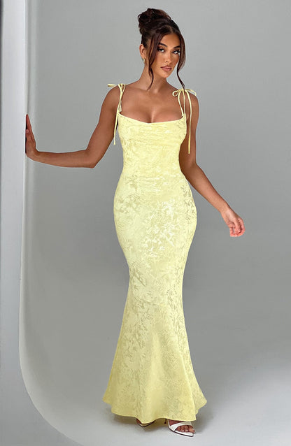 Whitney Maxi Dress Lemon