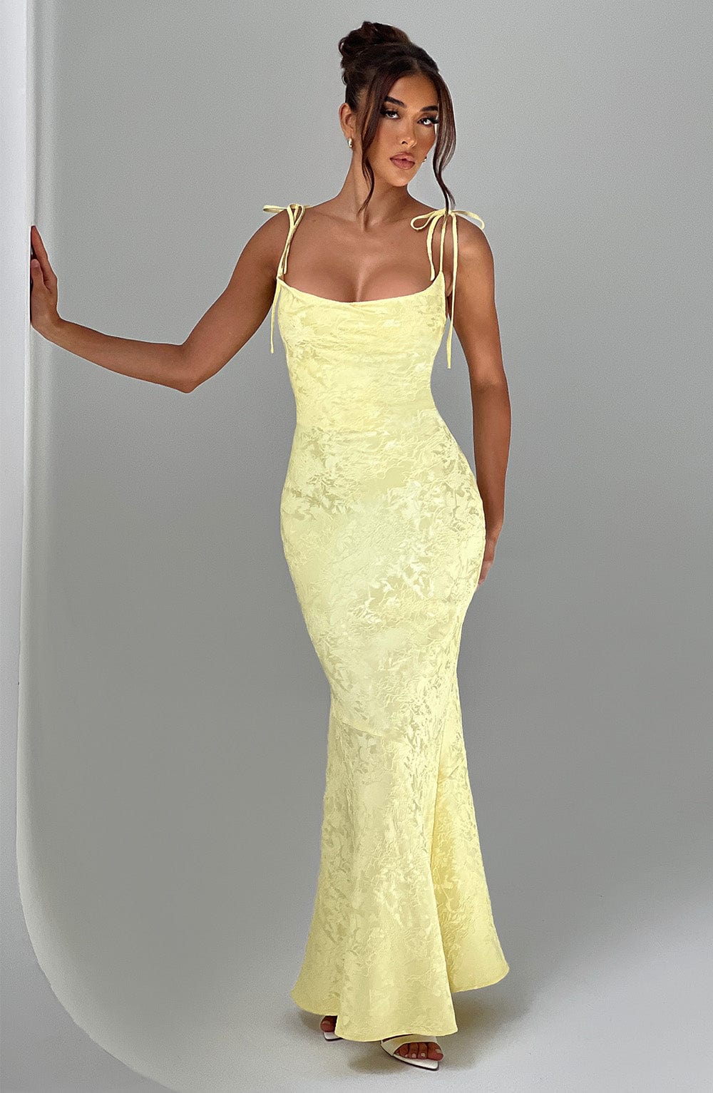 Whitney Maxi Dress Lemon