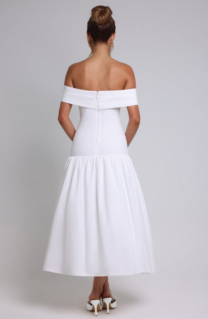 Wilhelmina Midaxi Dress Ivory