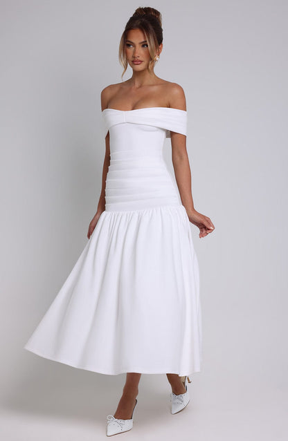 Wilhelmina Midaxi Dress Ivory
