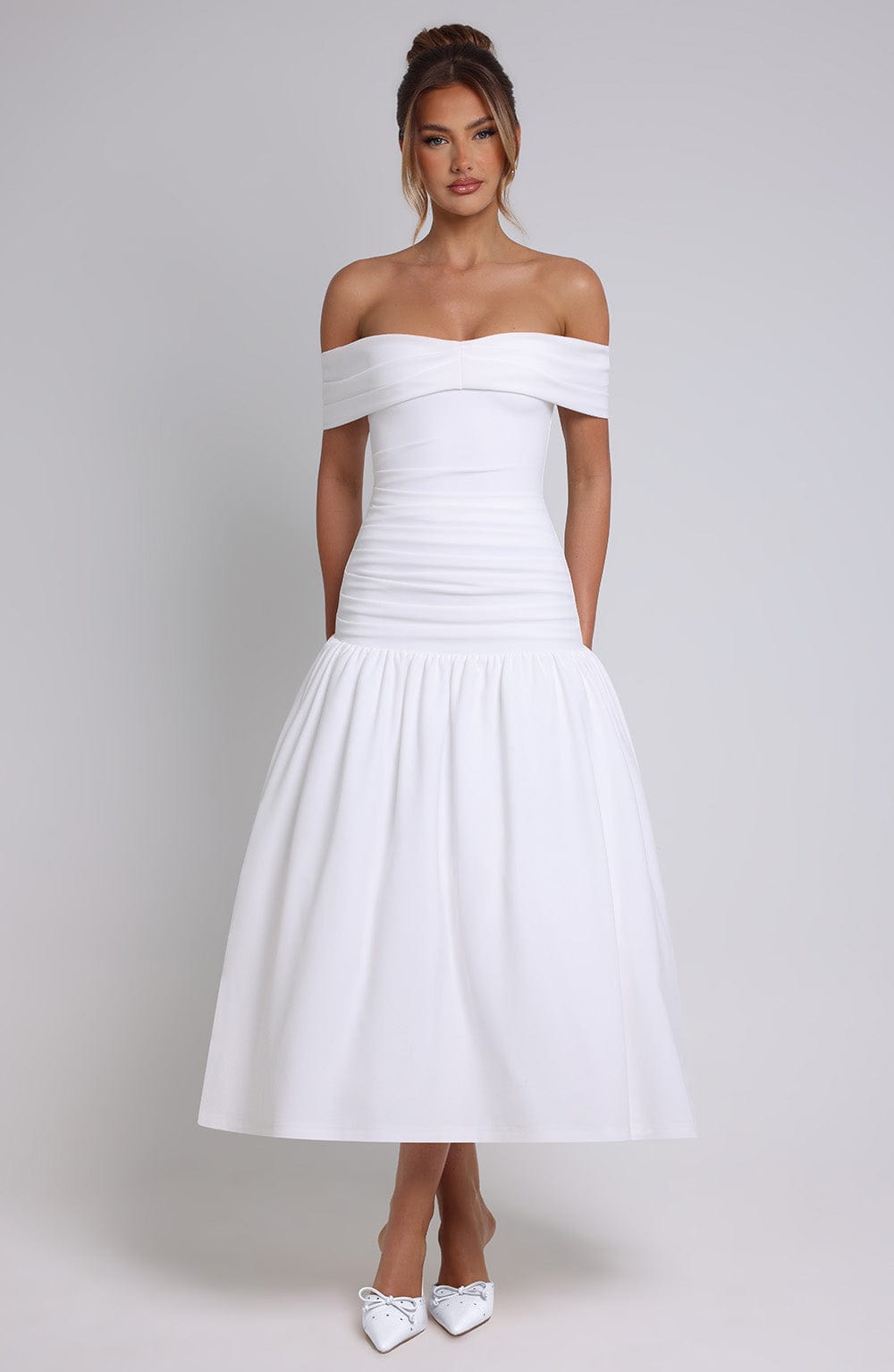 Wilhelmina Midaxi Dress Ivory