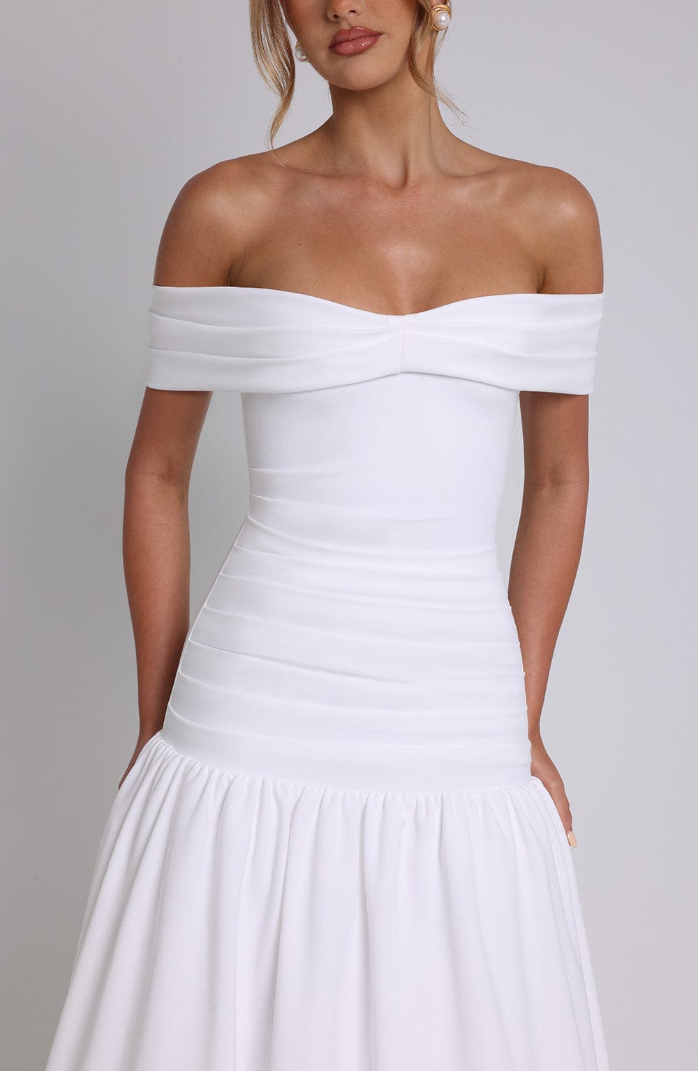 Wilhelmina Midaxi Dress Ivory