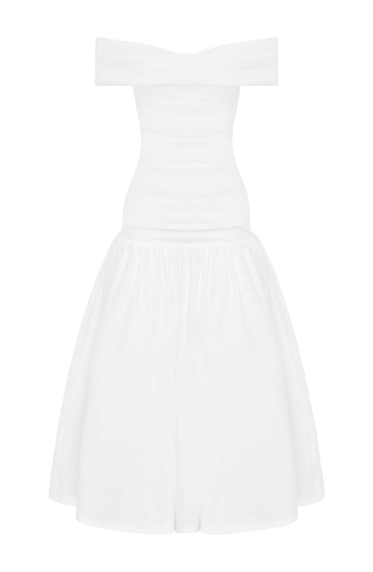 Wilhelmina Midaxi Dress Ivory