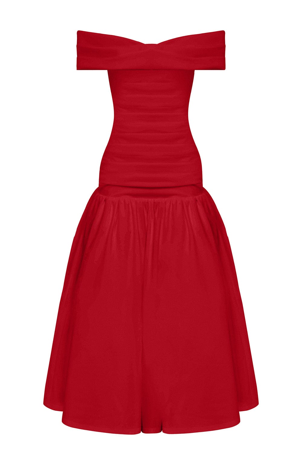 Wilhelmina Midaxi Dress Red