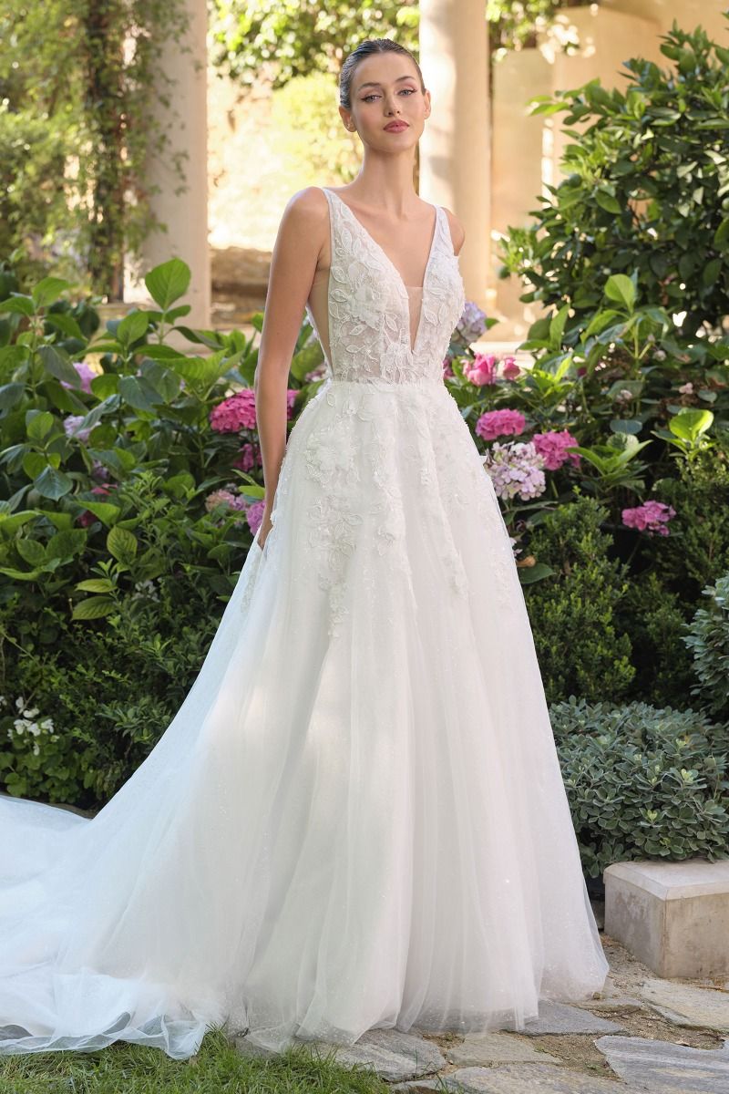 WL064 Blooming Gardenia Ball Gown Andrea & Leo