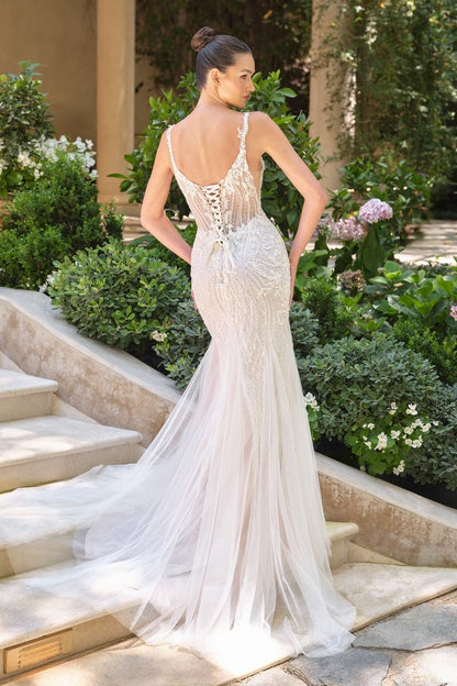 WL066 Lamia Beaded Mermaid Gown Andrea & Leo