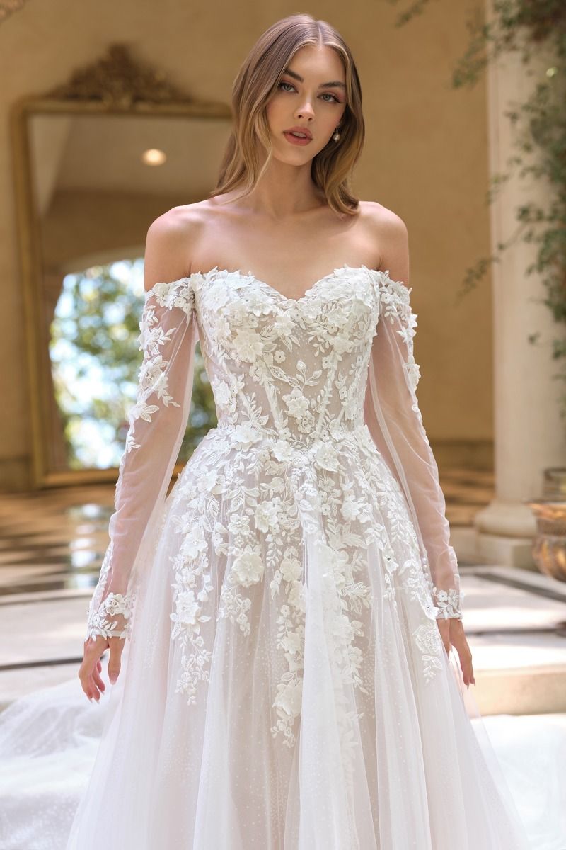 WL067 Floral Victoria Ball Gown Andrea & Leo