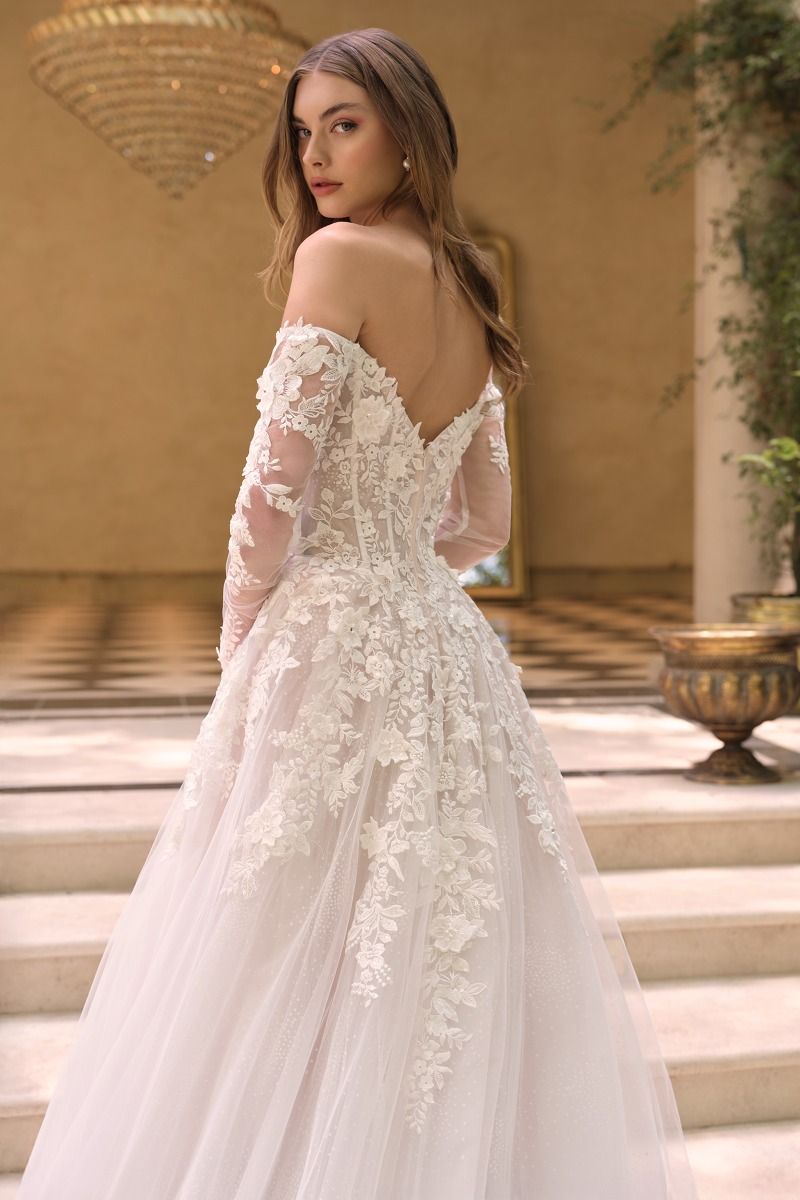 WL067 Floral Victoria Ball Gown Andrea & Leo