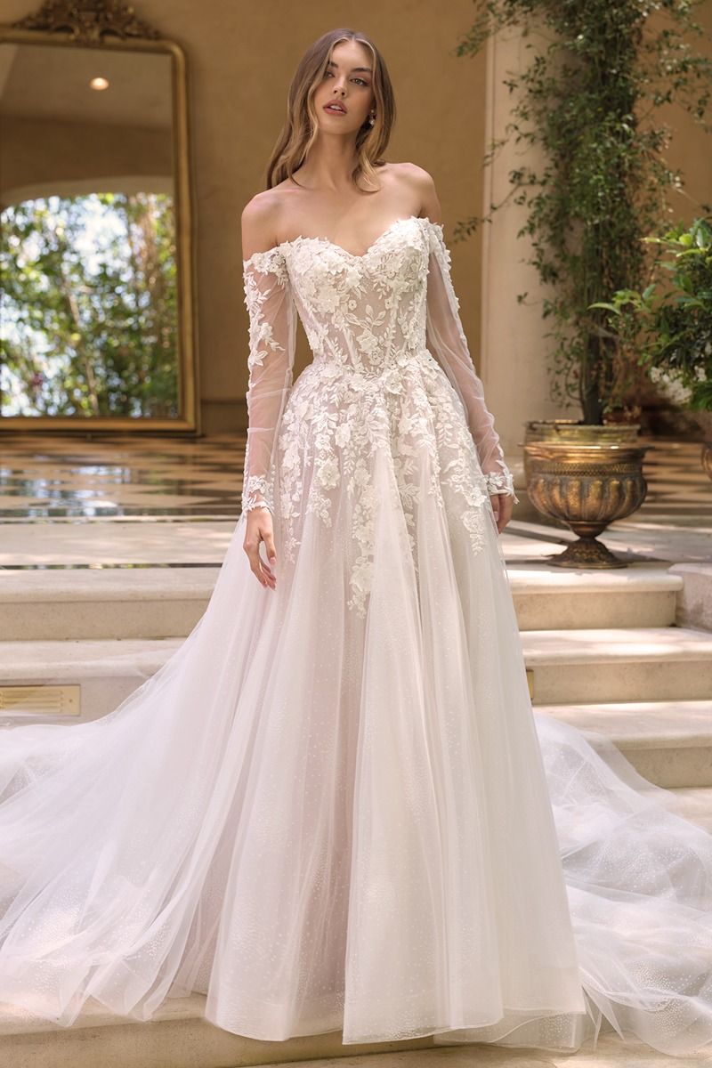 WL067 Floral Victoria Ball Gown Andrea & Leo