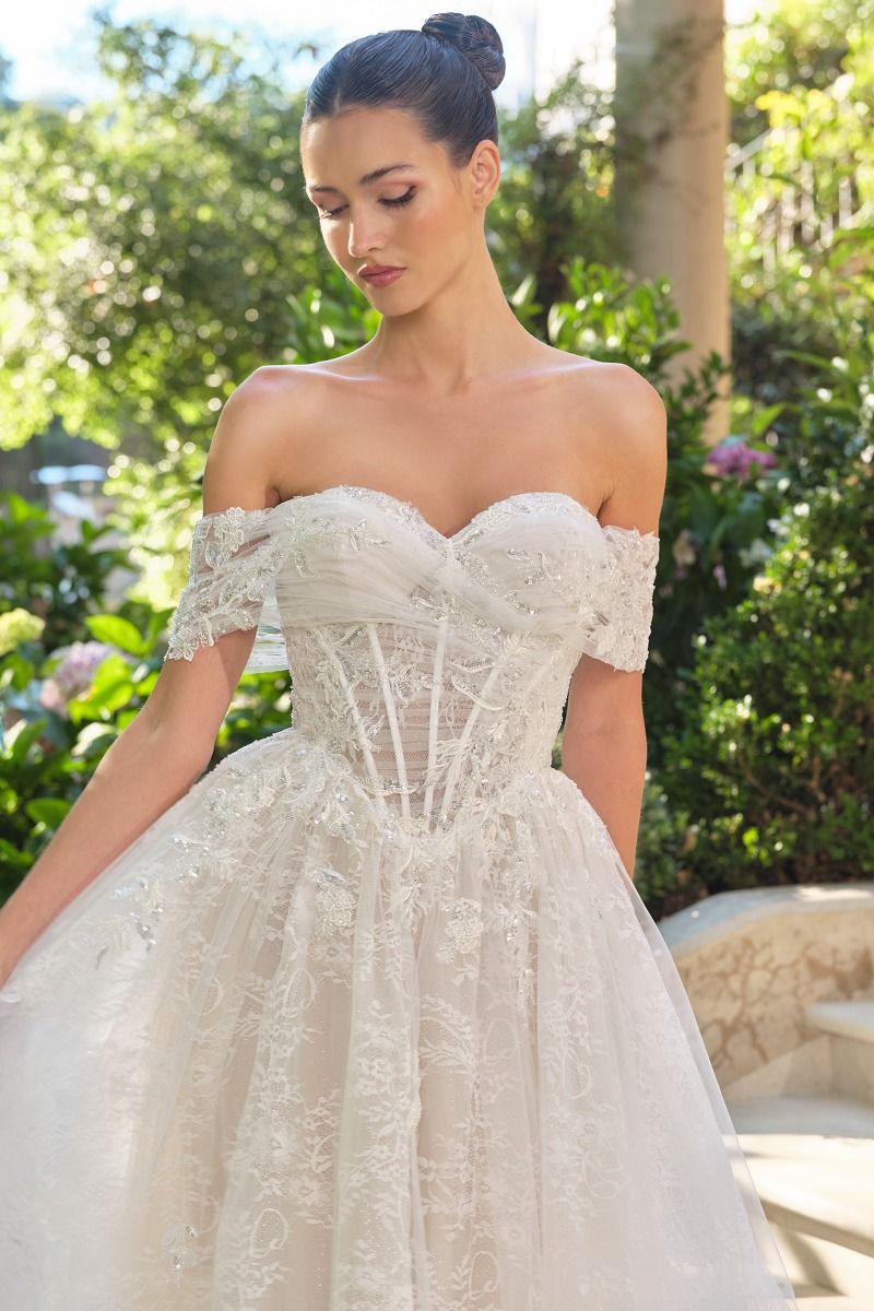 WL090 Audrey Lace Ball Gown Andrea & Leo