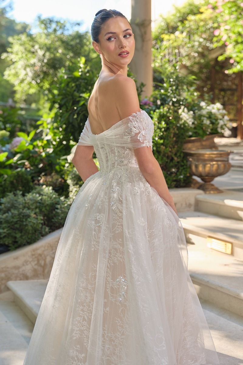 WL090 Audrey Lace Ball Gown Andrea & Leo