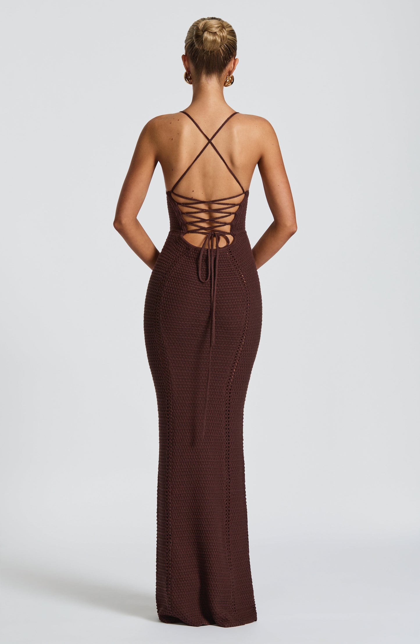 Xanthe Maxi Dress Plum Brown
