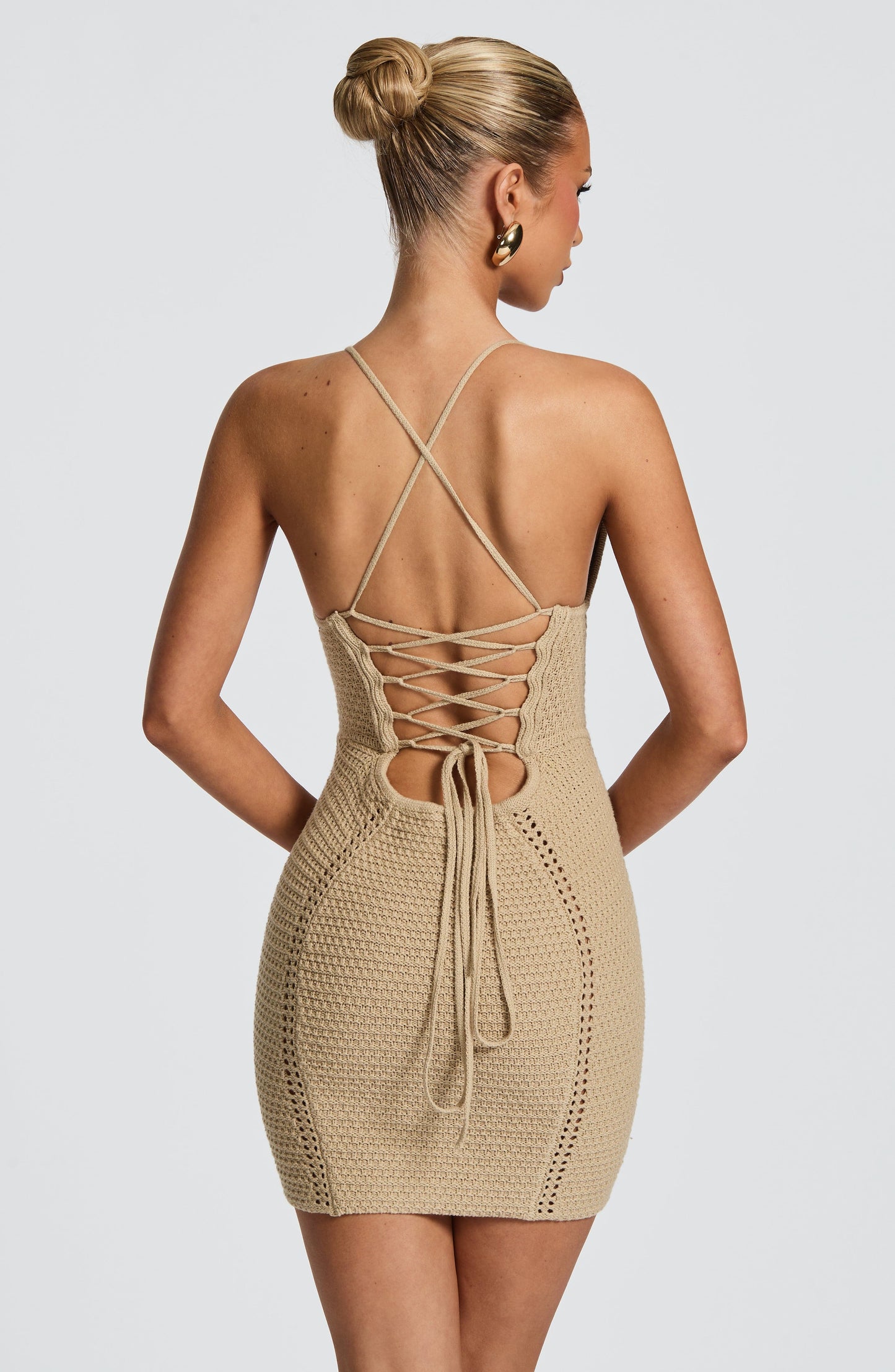 Xanthe Mini Dress Beige
