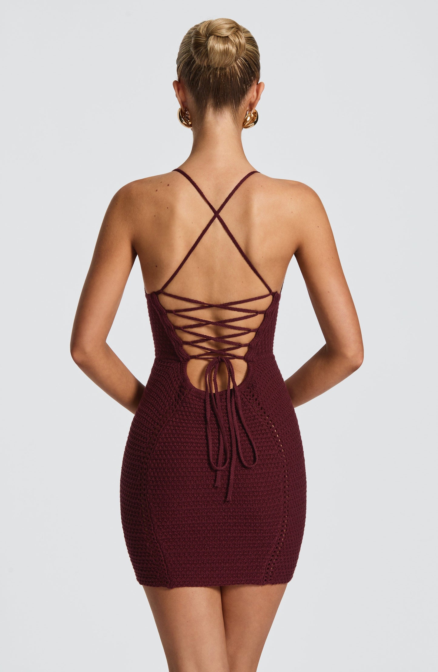 Xanthe Mini Dress Cherry Lacquer