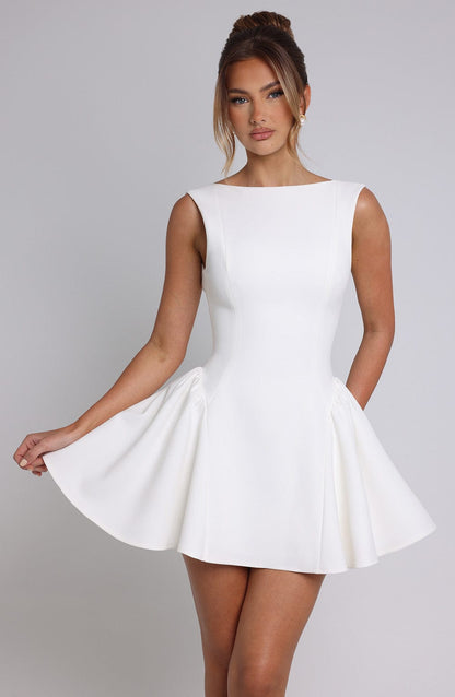 Yalina Mini Dress Ivory