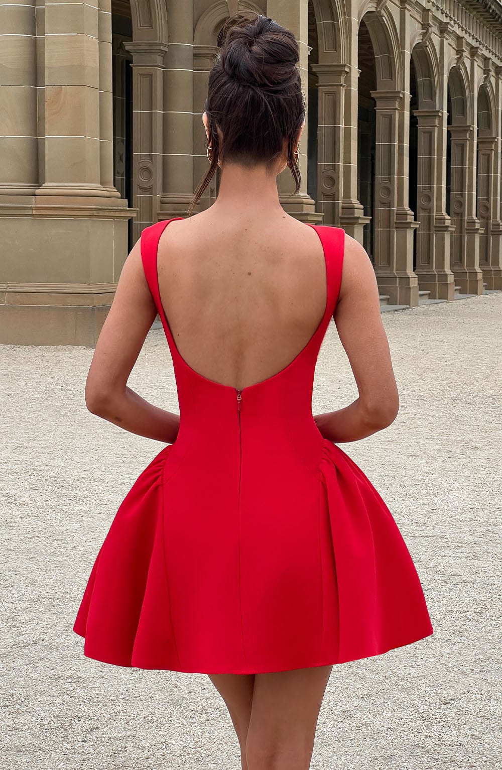 Yalina Mini Dress Red